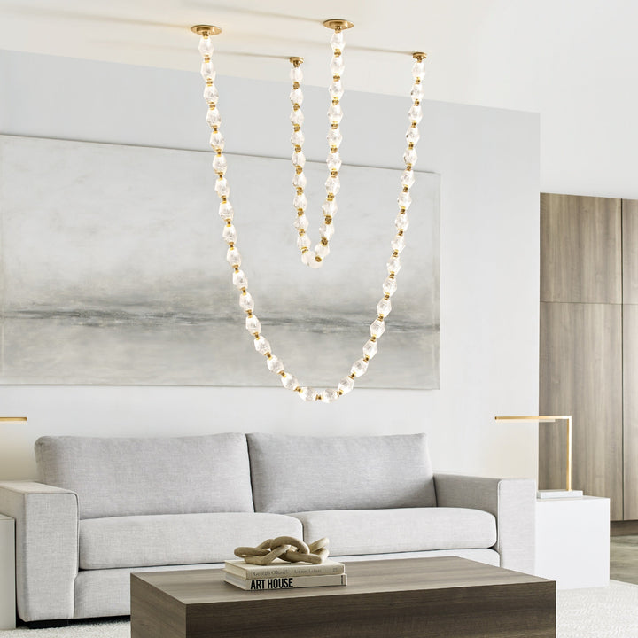 Art Deco Necklace-Inspired LED Chandelier