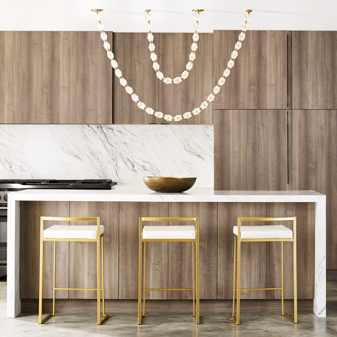 Art Deco Necklace-Inspired LED Chandelier