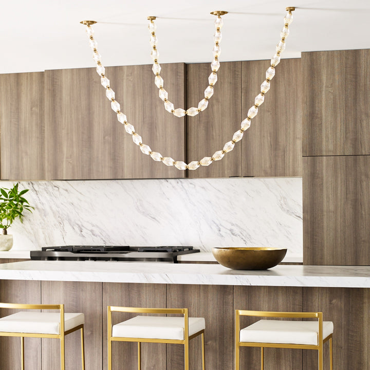 Art Deco Necklace-Inspired LED Chandelier