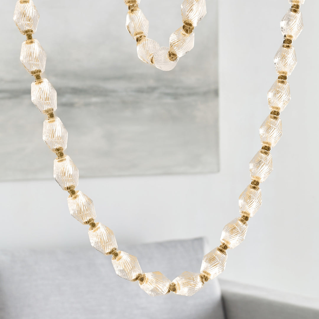 Art Deco Necklace-Inspired LED Chandelier