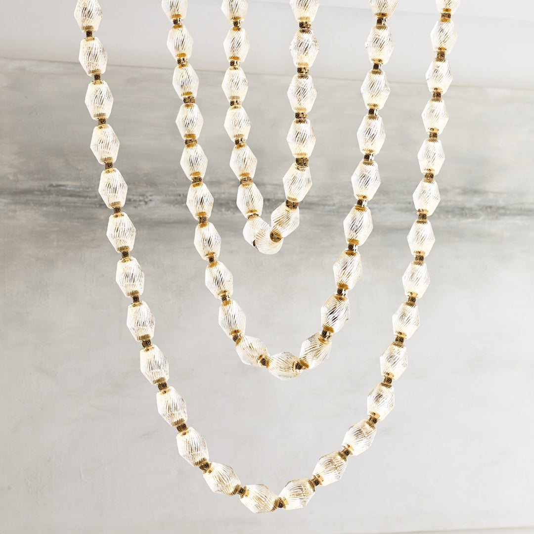 Art Deco Necklace-Inspired LED Chandelier