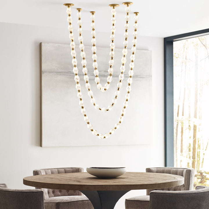 Art Deco Necklace-Inspired LED Chandelier
