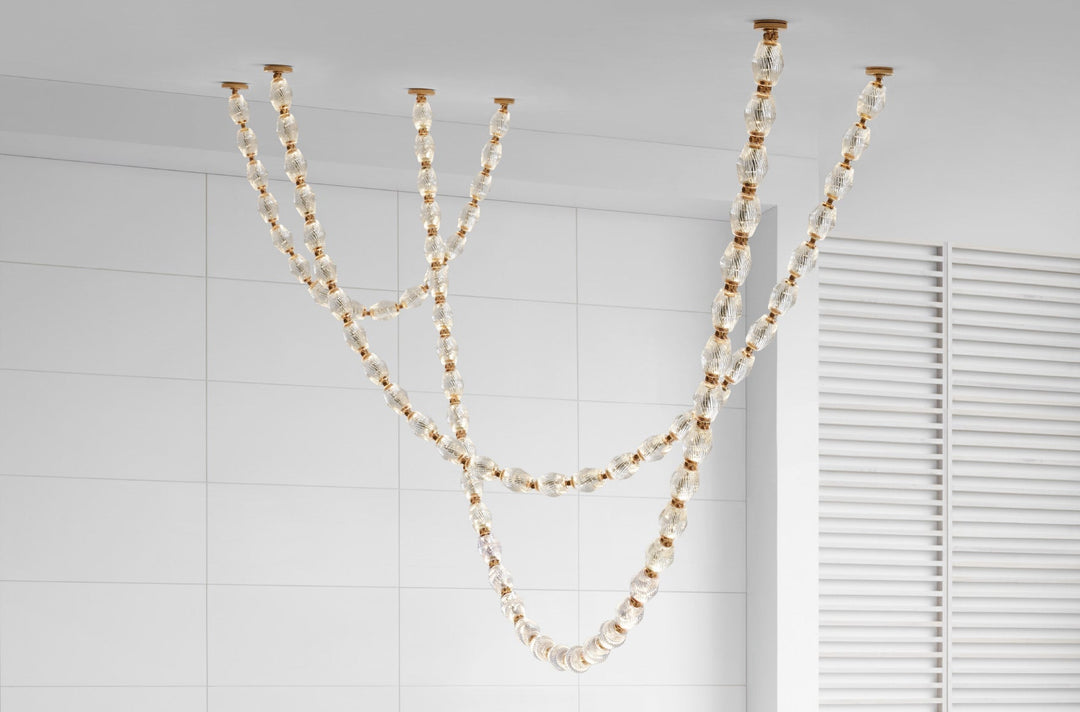 Art Deco Necklace-Inspired LED Chandelier