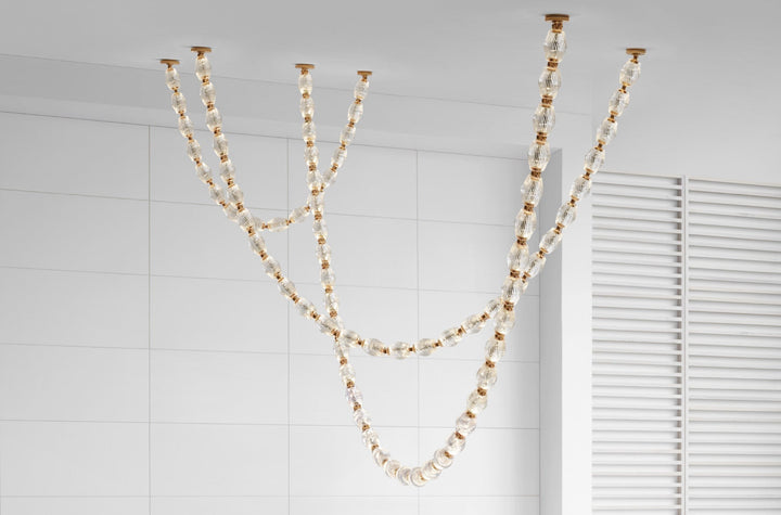 Art Deco Necklace-Inspired LED Chandelier