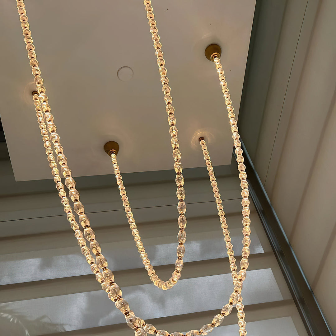 Art Deco Necklace-Inspired LED Chandelier