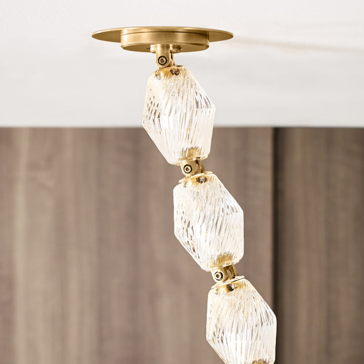 Art Deco Necklace-Inspired LED Chandelier
