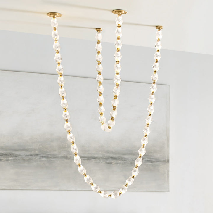 Art Deco Necklace-Inspired LED Chandelier