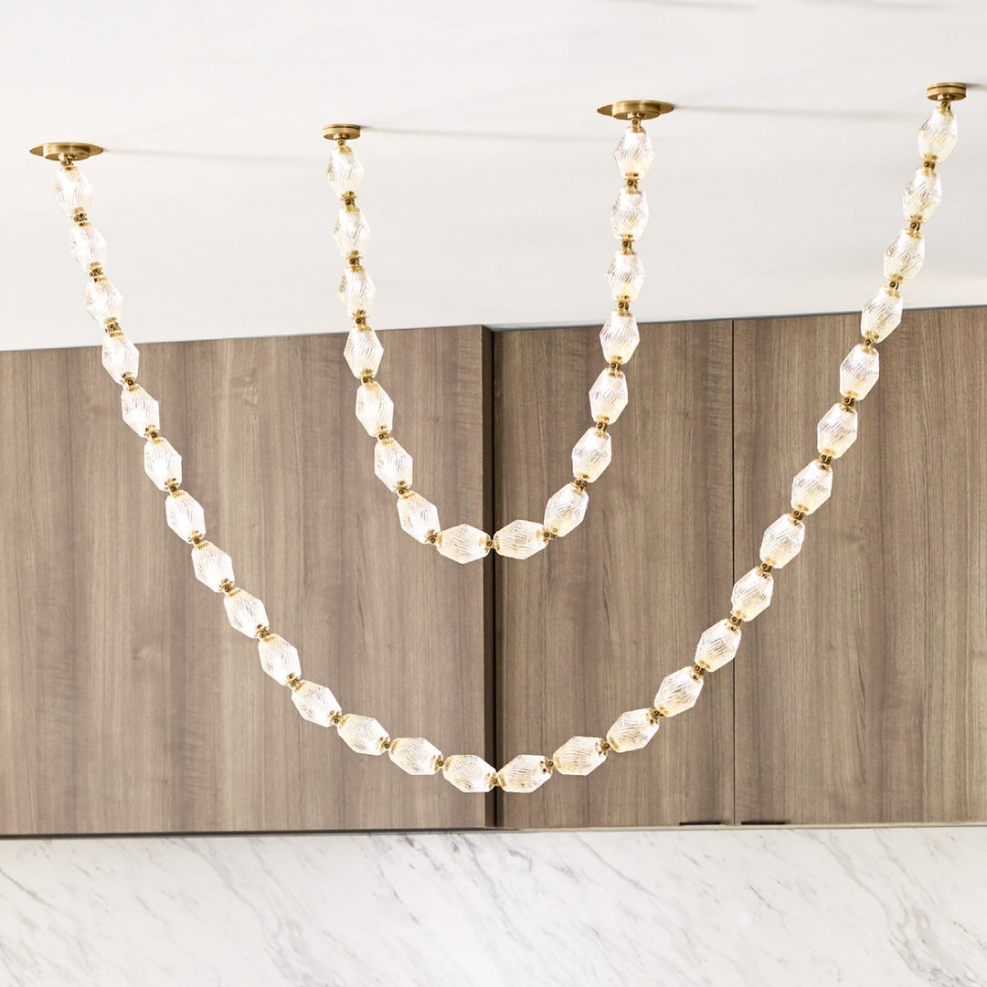 Art Deco Necklace-Inspired LED Chandelier