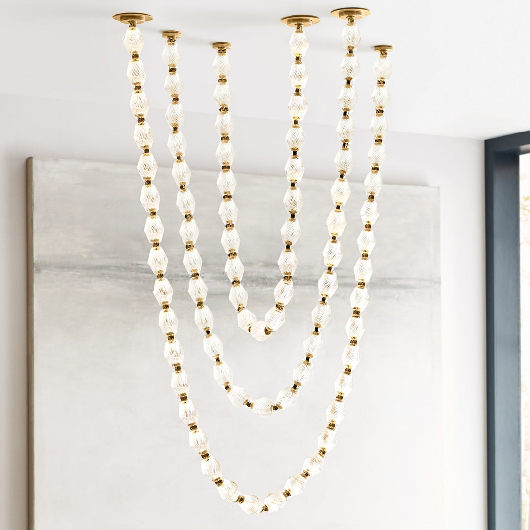 Art Deco Necklace-Inspired LED Chandelier