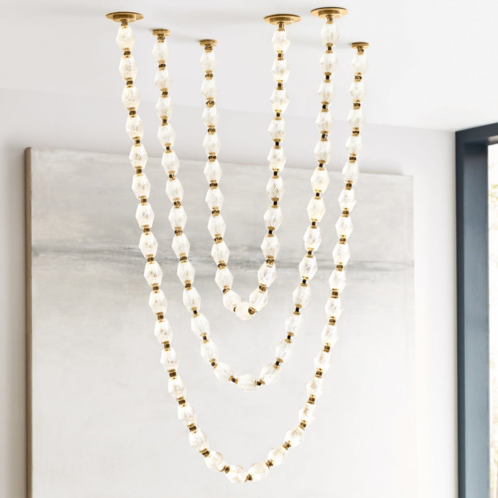Art Deco Necklace-Inspired LED Chandelier