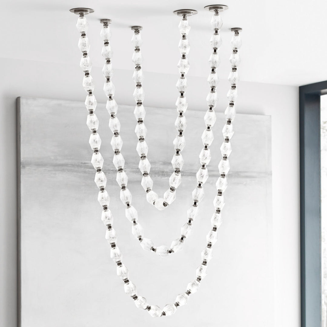 Art Deco Necklace-Inspired LED Chandelier