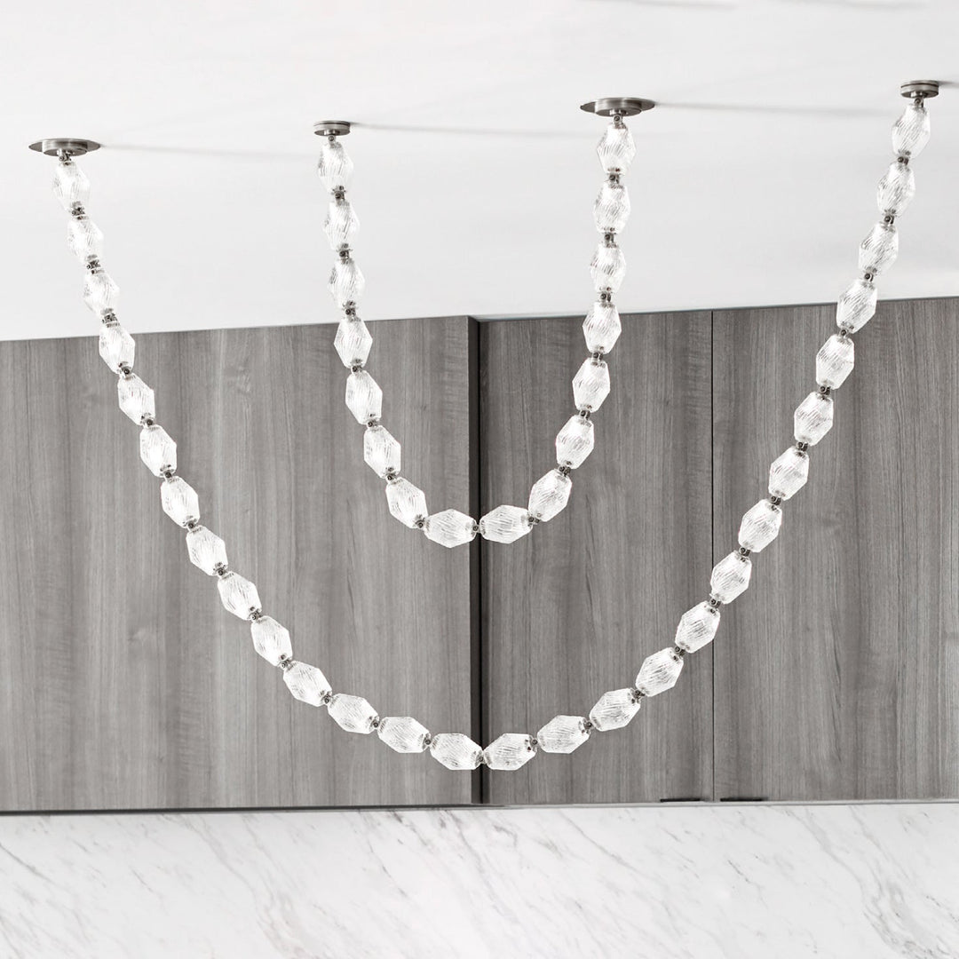 Art Deco Necklace-Inspired LED Chandelier