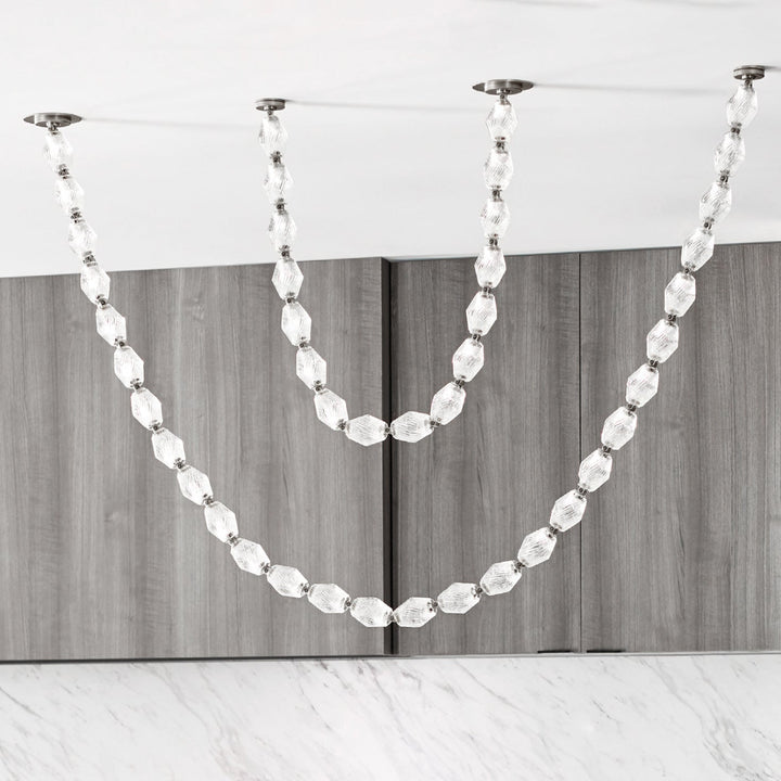 Art Deco Necklace-Inspired LED Chandelier