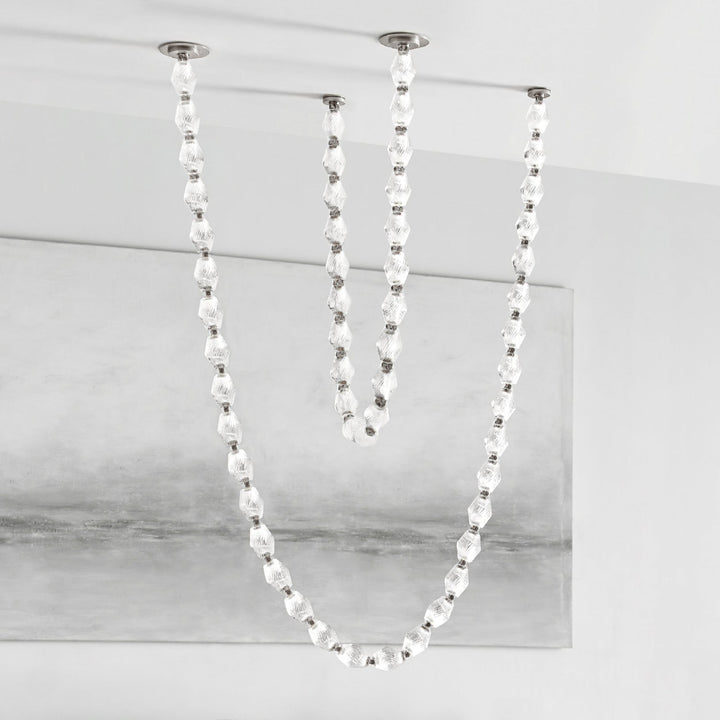 Art Deco Necklace-Inspired LED Chandelier