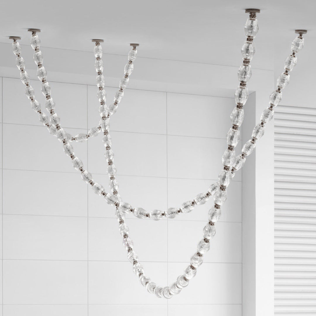 Art Deco Necklace-Inspired LED Chandelier