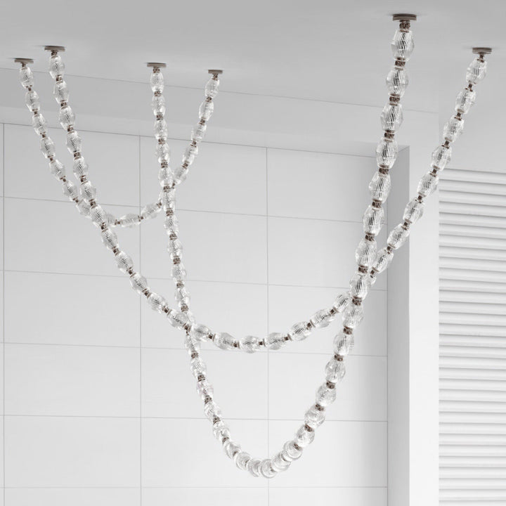 Art Deco Necklace-Inspired LED Chandelier