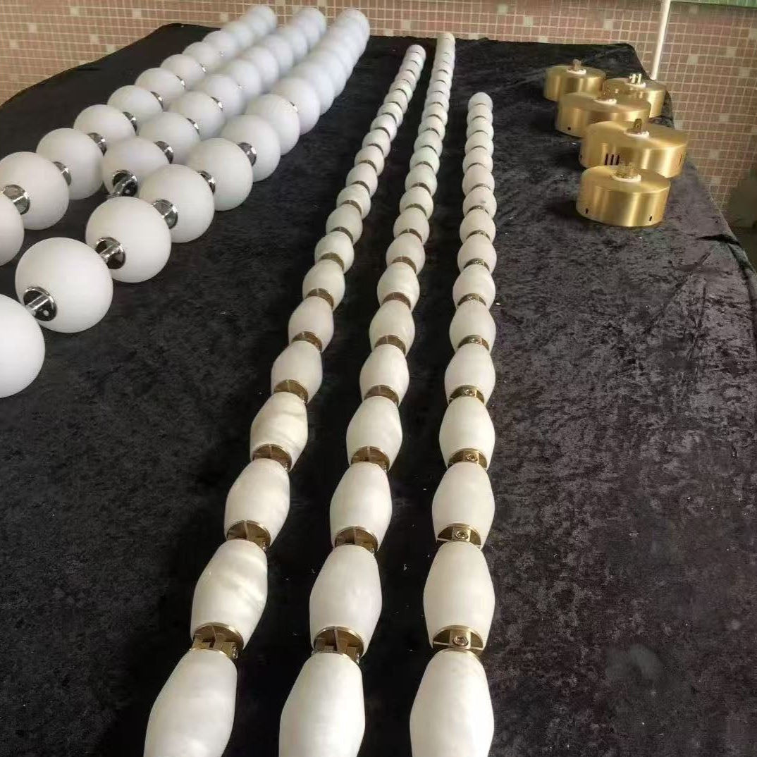 Art Deco Necklace-Inspired LED Chandelier