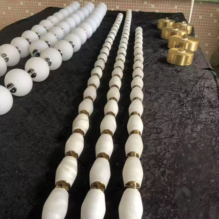 Art Deco Necklace-Inspired LED Chandelier