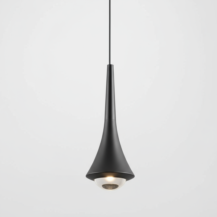 Teardrop 1-Light LED Modern Glass Pendant Light