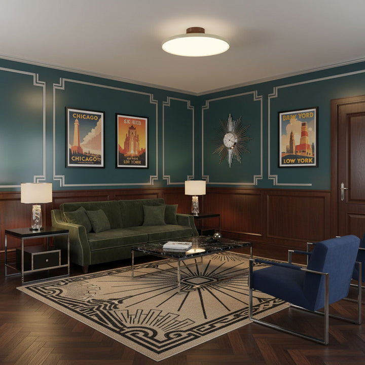 Retro Round Adjustable Scandinavian Ceiling Light