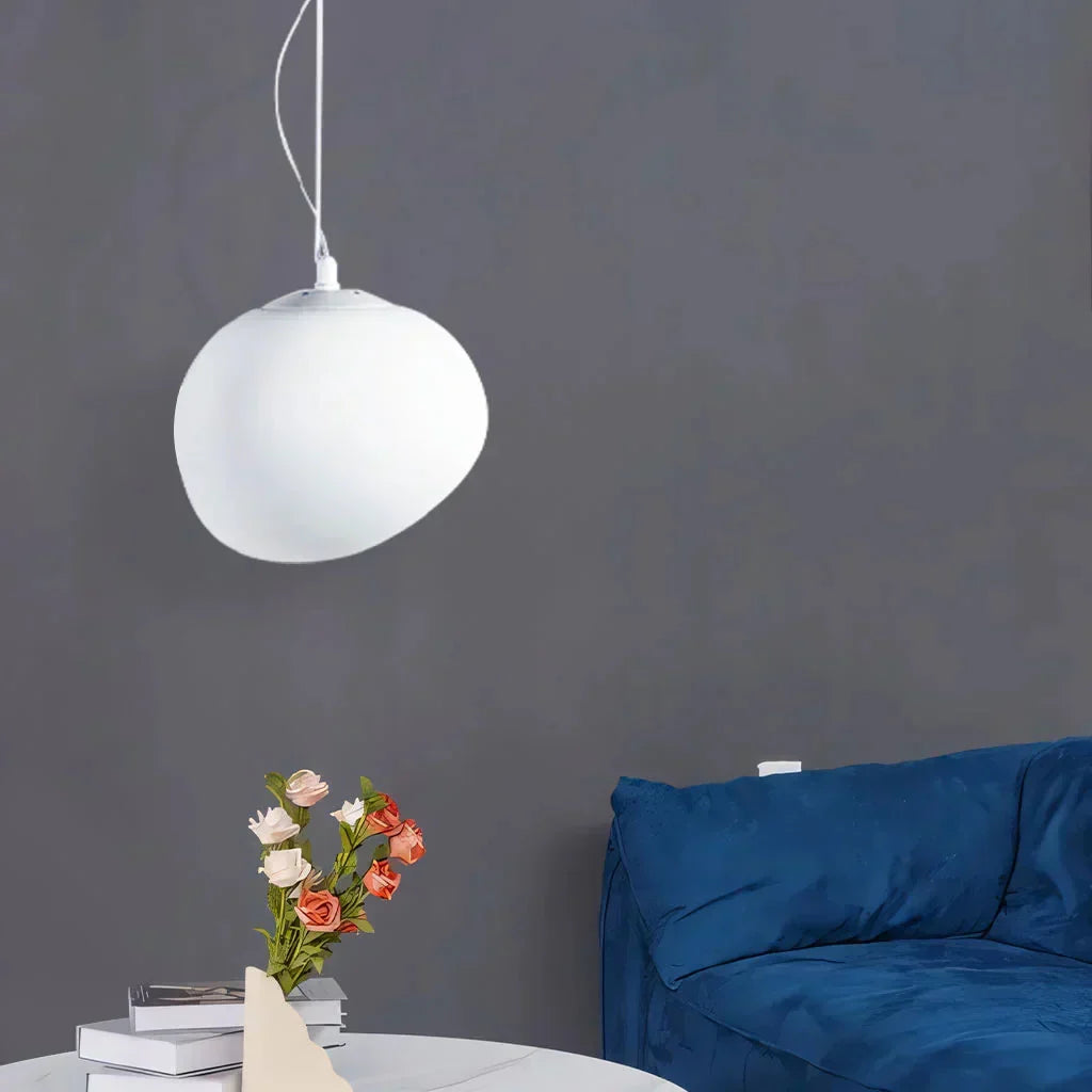 Hanging Pebble Shaped Scandinavian Pendant Light