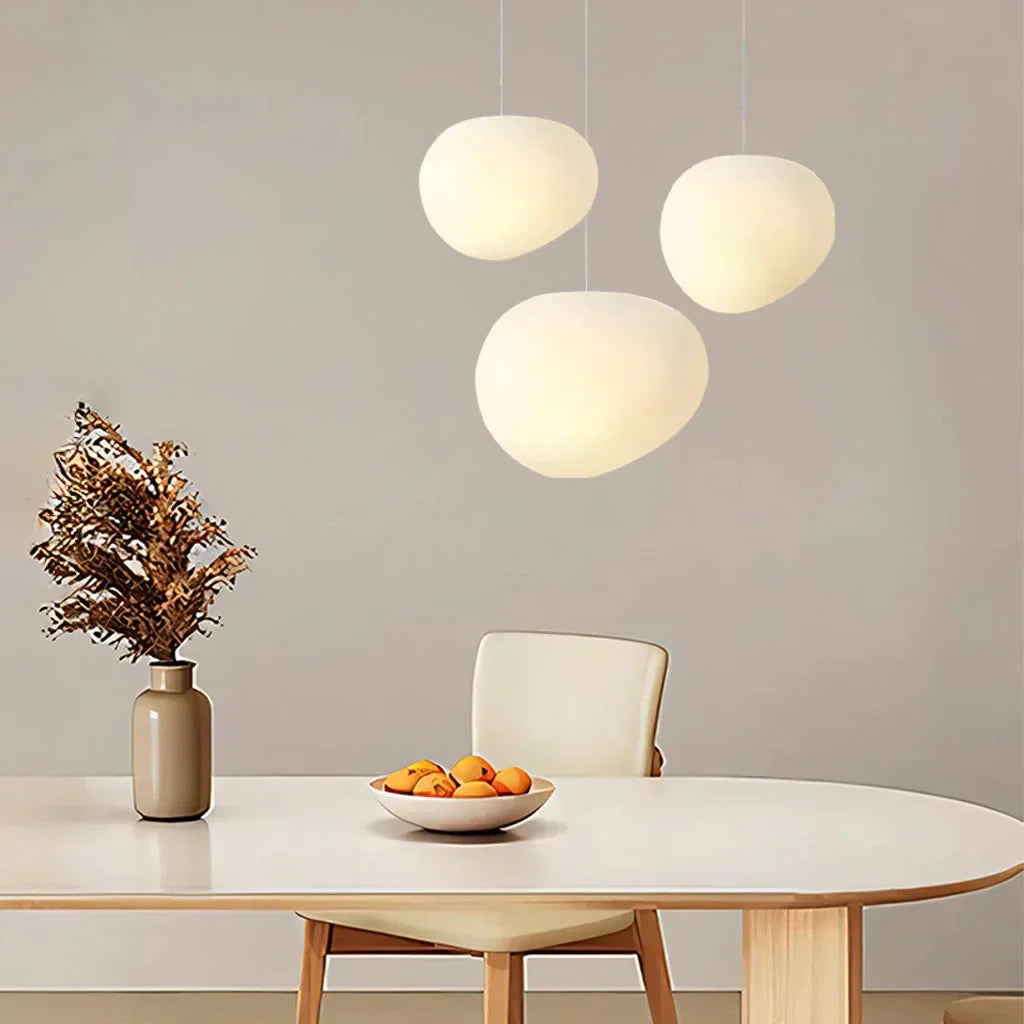Hanging Pebble Shaped Scandinavian Pendant Light