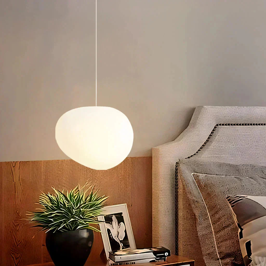 Hanging Pebble Shaped Scandinavian Pendant Light