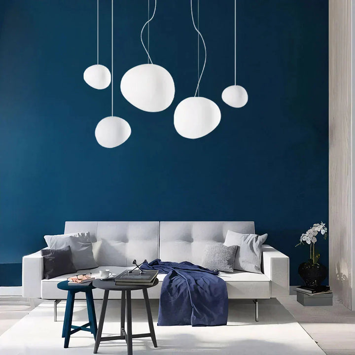 Hanging Pebble Shaped Scandinavian Pendant Light
