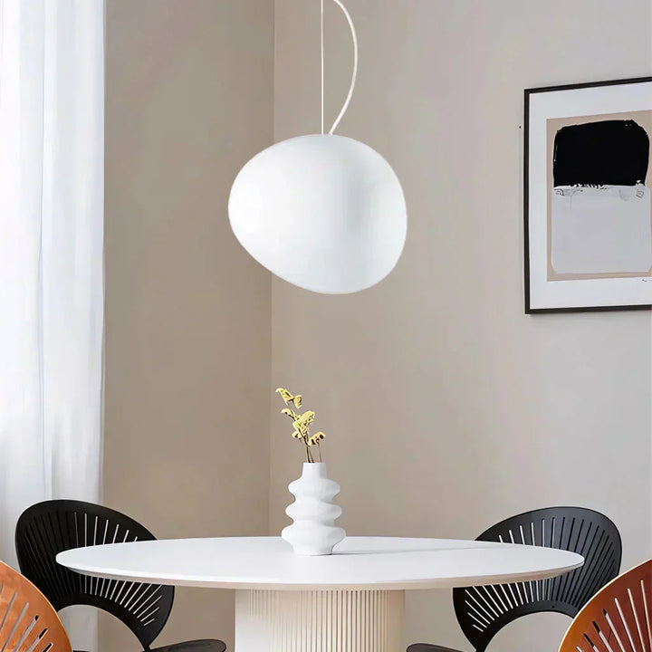 Hanging Pebble Shaped Scandinavian Pendant Light