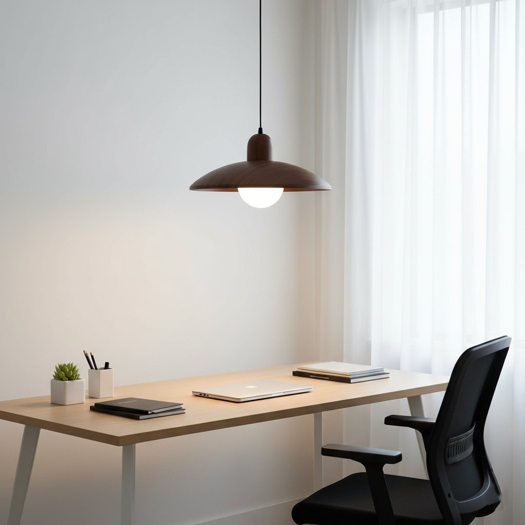 Minimalist Japanese-Inspired Wabi-Sabi Pendant Light