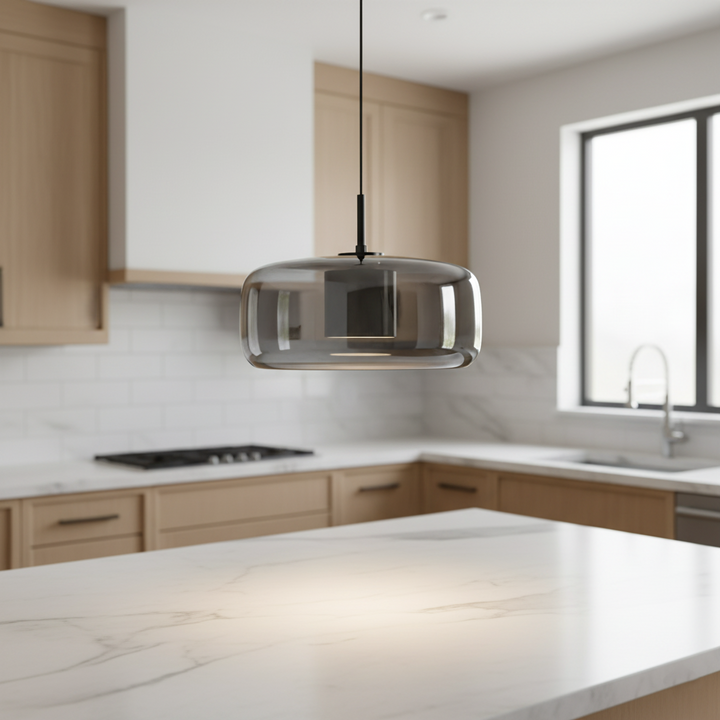 Mid-Century Retro-Influenced Pendant Light