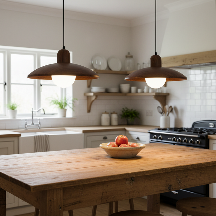 Minimalist Japanese-Inspired Wabi-Sabi Pendant Light