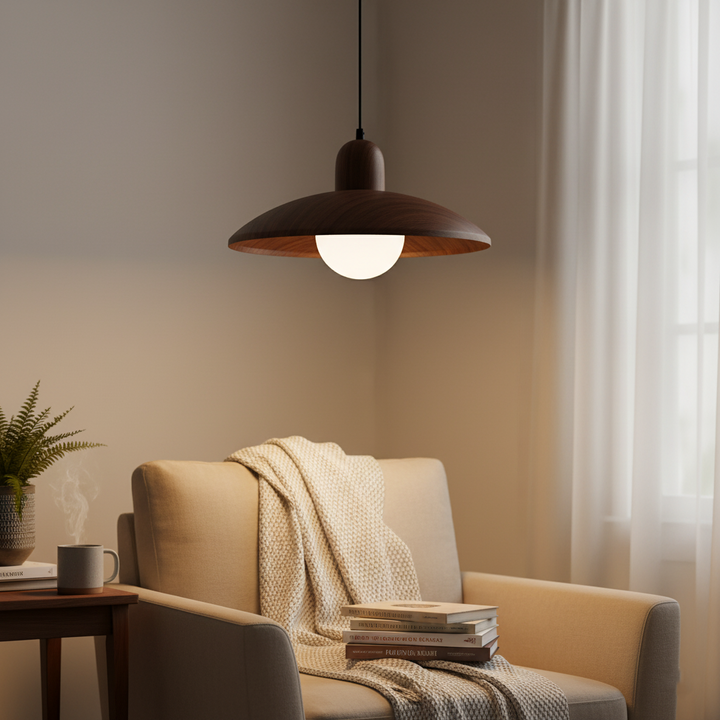Minimalist Japanese-Inspired Wabi-Sabi Pendant Light