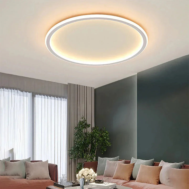 Sleek Minimalist Round Scandinavian Ceiling Light
