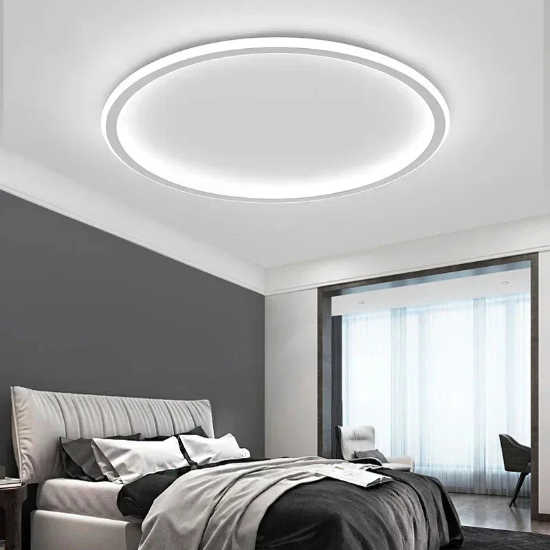 Sleek Minimalist Round Scandinavian Ceiling Light