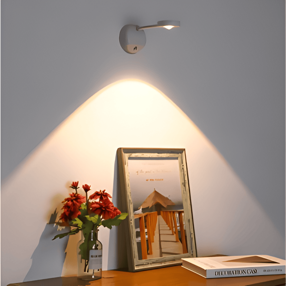 Wireless Modern Minimalist 1-Light LED Wall Lamp With Motion Sensor