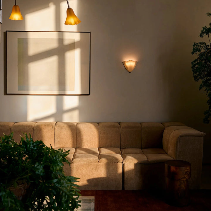 Vintage Stained Shell Inspired LED Wall Light