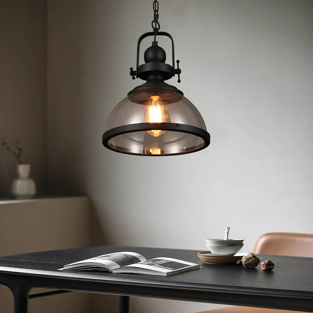 Industrial Retro Glass Iron Mid-Century Pendant Lights