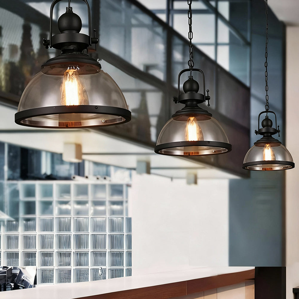 Industrial Retro Glass Iron Mid-Century Pendant Lights