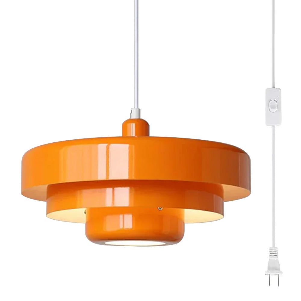 Three-tier Circular Mid-Century Retro Bauhaus Pendant Light