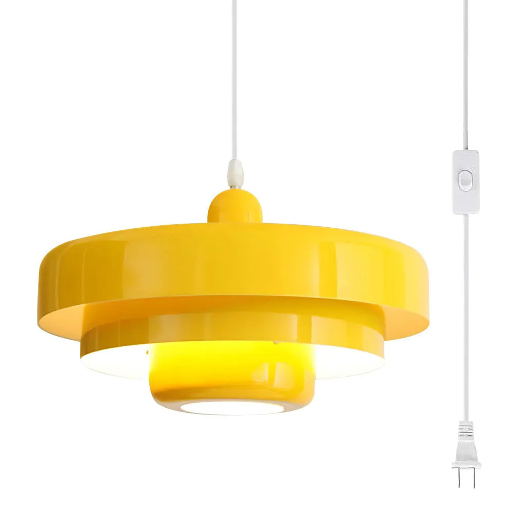 Three-tier Circular Mid-Century Retro Bauhaus Pendant Light