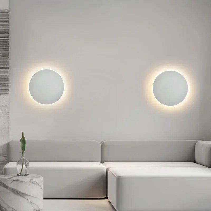 Contemporary Nordic Circular LED Wall Light