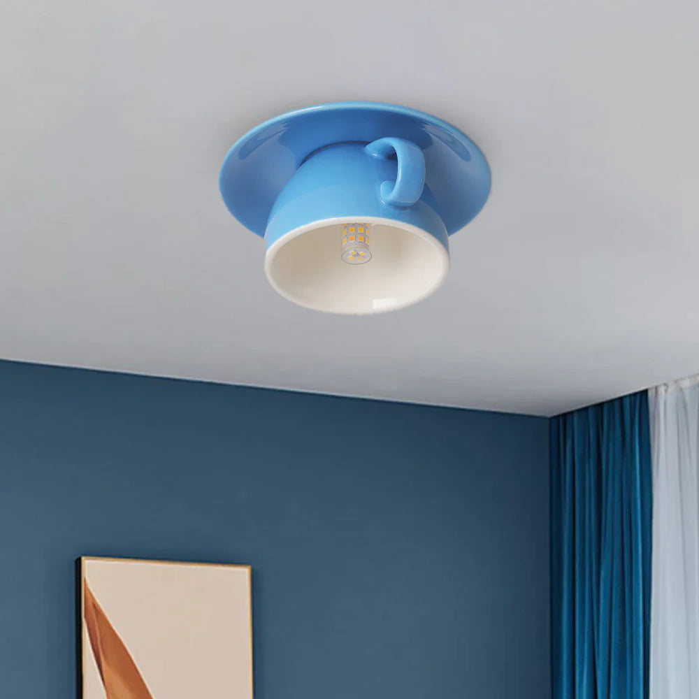 Cup-Shaped Ceiling Light