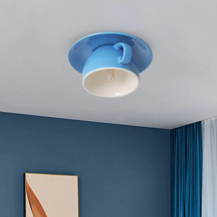 Cup-Shaped Ceiling Light
