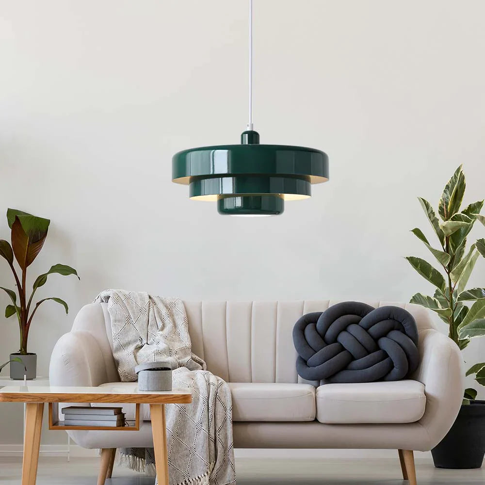Three-tier Circular Mid-Century Retro Bauhaus Pendant Light