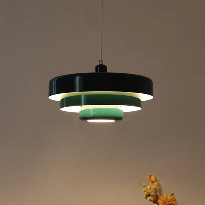 Three-tier Circular Mid-Century Retro Bauhaus Pendant Light
