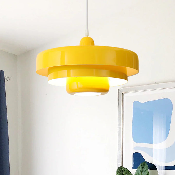 Three-tier Circular Mid-Century Retro Bauhaus Pendant Light