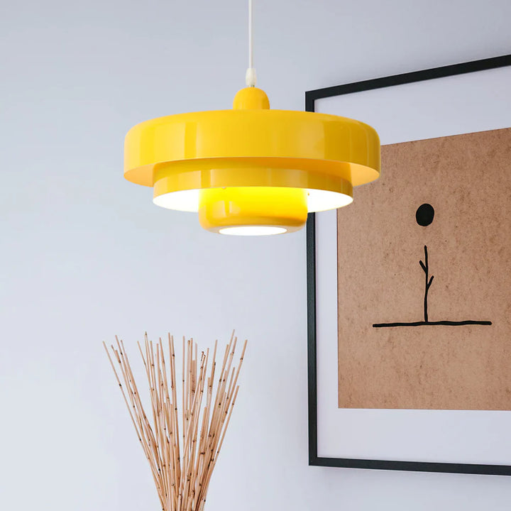 Three-tier Circular Mid-Century Retro Bauhaus Pendant Light