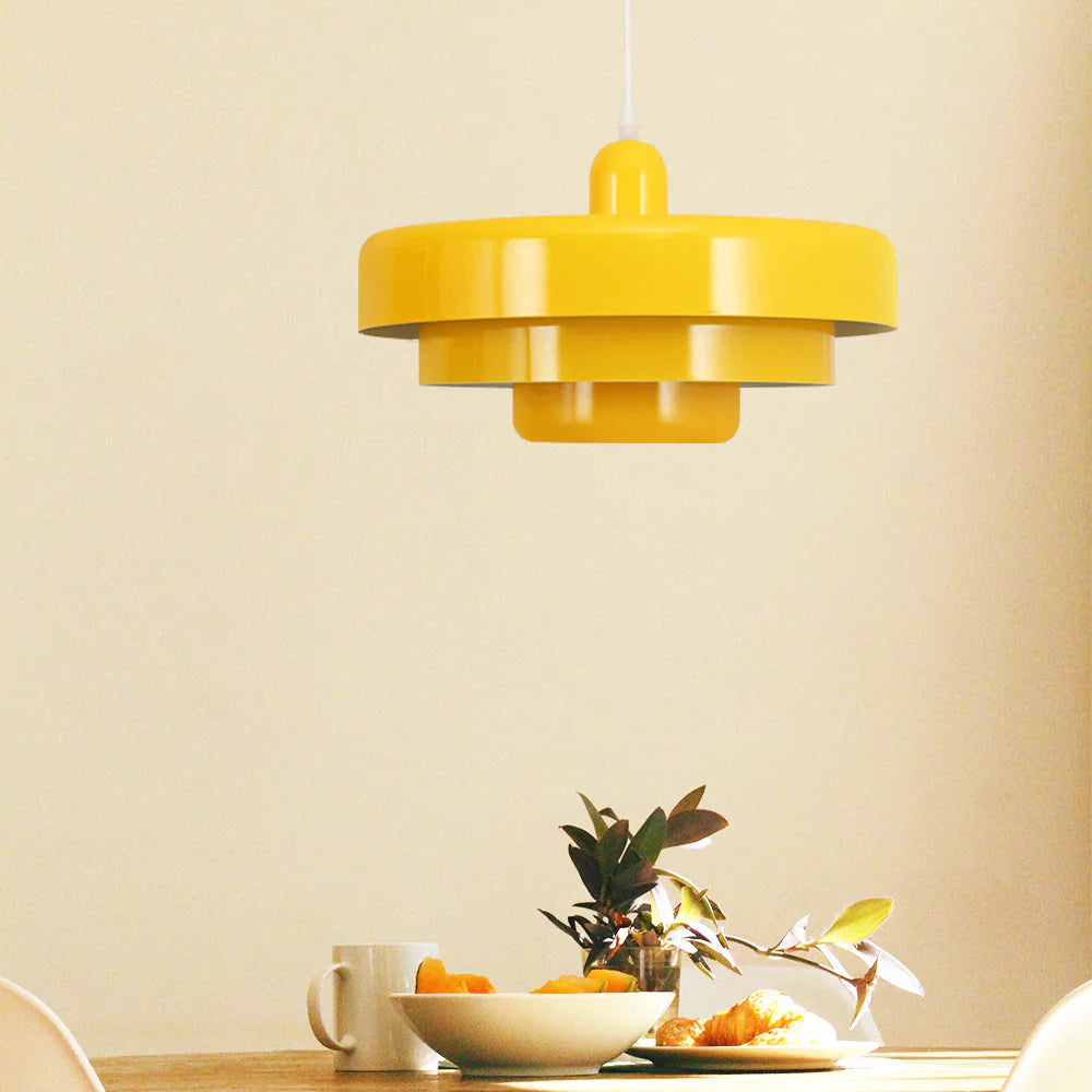 Three-tier Circular Mid-Century Retro Bauhaus Pendant Light