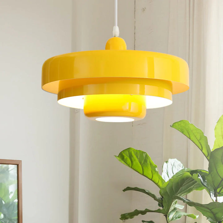 Three-tier Circular Mid-Century Retro Bauhaus Pendant Light